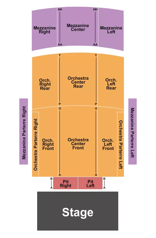 ENDSTAGE 2 Seating Map Seating Chart