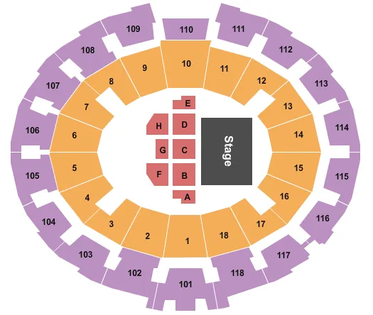 TREVOR NOAH Seating Map Seating Chart