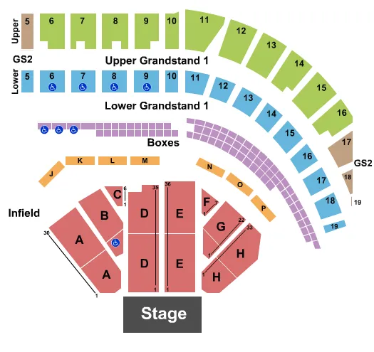 ENDSTAGE 4 Seating Map Seating Chart