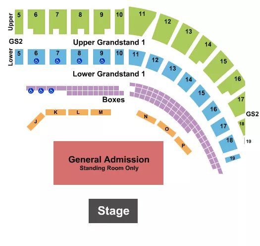 ENDSTAGE GA FLOOR 2 Seating Map Seating Chart