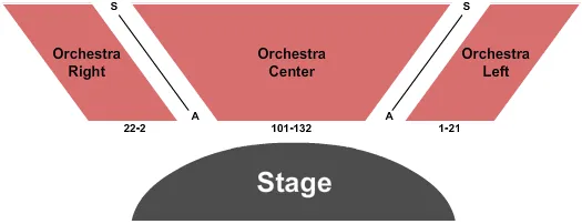 END STAGE Seating Map Seating Chart