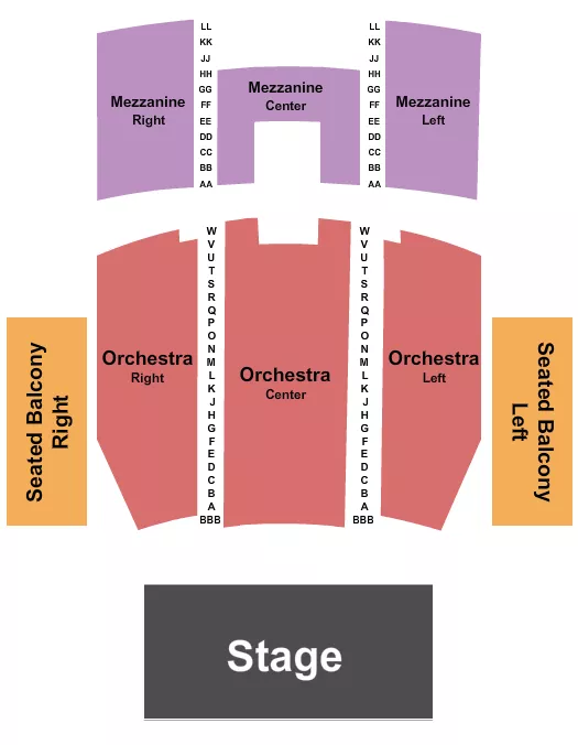QUEEN ELIZABETH THEATRE TORONTO ENDSTAGE SEATED BALCONY ROW BBB Seating Map Seating Chart
