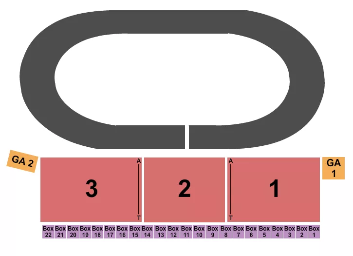 RACING Seating Map Seating Chart