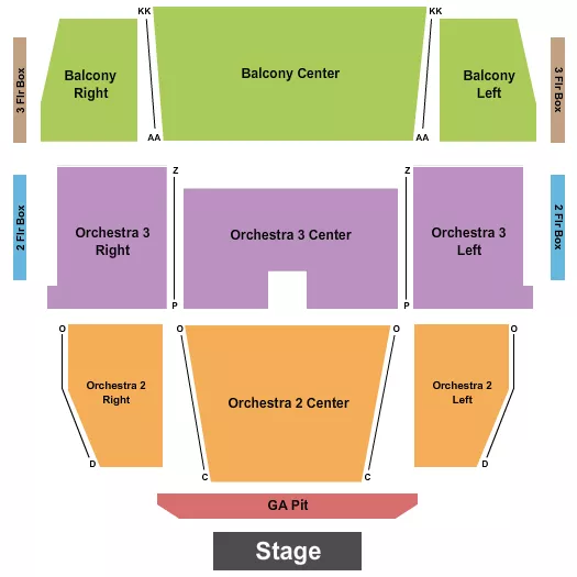 ENDSTAGE GA PIT Seating Map Seating Chart