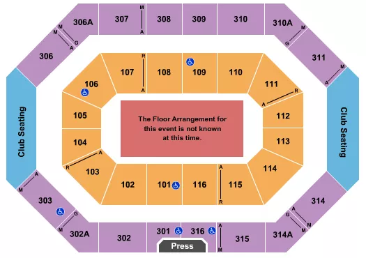 RALPH ENGELSTAD ARENA ND GENERIC FLOOR Seating Map Seating Chart