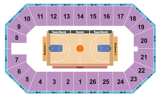 RALPH ENGELSTAD ARENA MN GLOBETROTTERS Seating Map Seating Chart