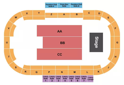 ENDSTAGE 2 Seating Map Seating Chart