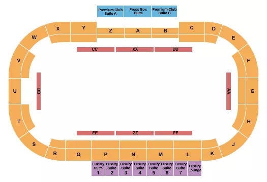 ICE SHOW Seating Map Seating Chart