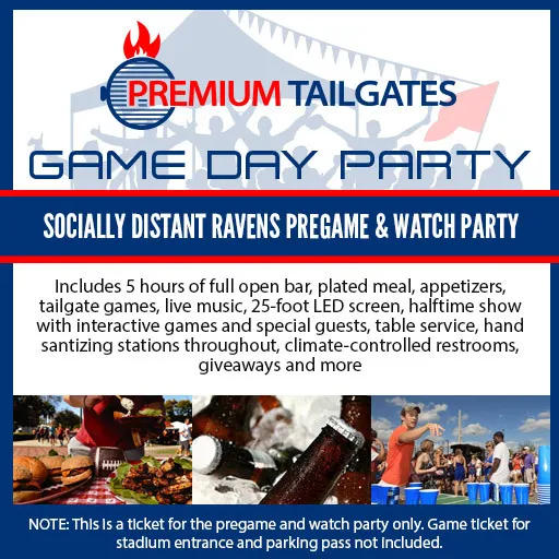 RAVENS TAILGATE Seating Map Seating Chart