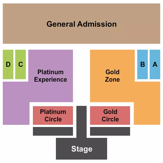 CONCERT Seating Map Seating Chart