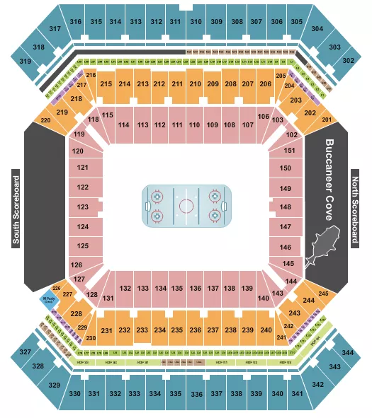 HOCKEY Seating Map Seating Chart
