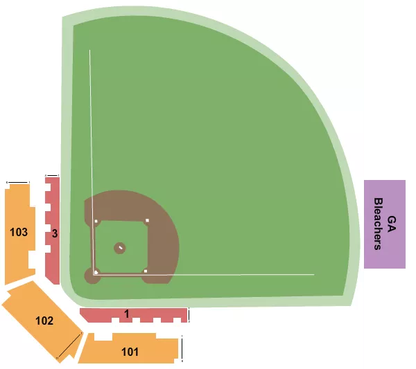 SOFTBALL Seating Map Seating Chart
