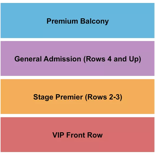 GA VIP PREMIER BALCONY Seating Map Seating Chart