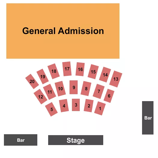 ENDSTAGE TABLES Seating Map Seating Chart