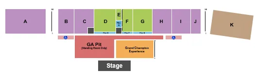 ENDSTAGE GA PIT Seating Map Seating Chart