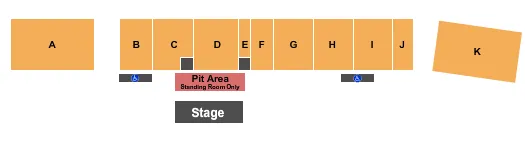 ENDSTAGE Seating Map Seating Chart