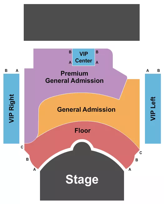 FLOOR GA VIP Seating Map Seating Chart