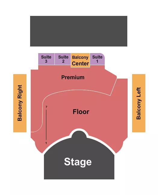 RSV FLOOR PREMIUM SUITES Seating Map Seating Chart