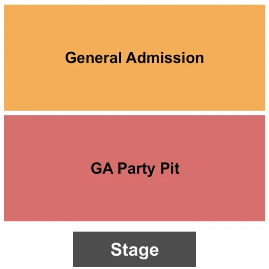 LAWN GA GA PARTY PIT Seating Map Seating Chart