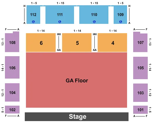 SKILLET Seating Map Seating Chart
