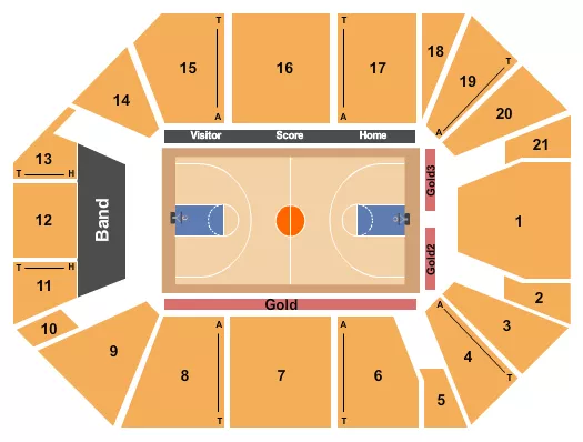 BASKETBALL Seating Map Seating Chart