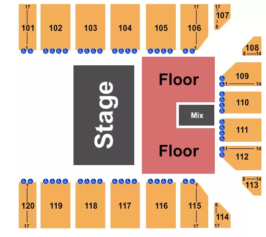 PRIMUS Seating Map Seating Chart