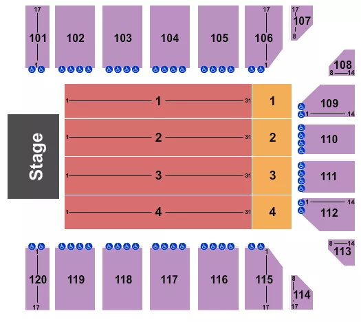 UB40 Seating Map Seating Chart