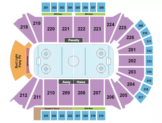 HOCKEY 2 Seating Map Seating Chart