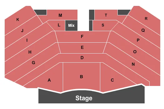 RESORTS ATLANTIC CITY SUPERSTAR THEATER ENDSTAGE 4 Seating Map Seating Chart
