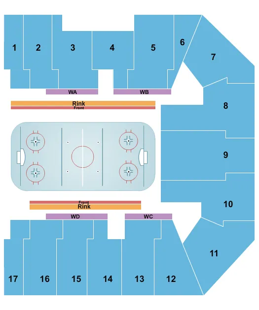 DISNEY ON ICE Seating Map Seating Chart