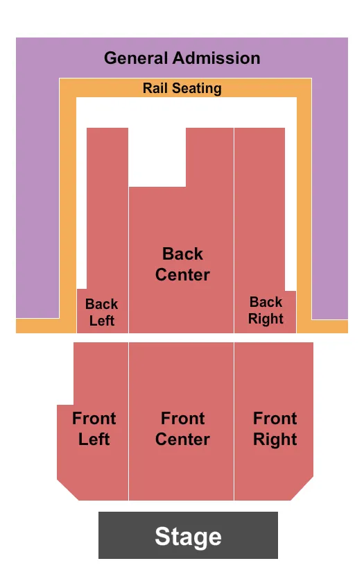 ENDSTAGE Seating Map Seating Chart