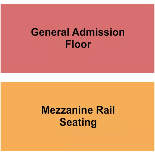 GA FLOOR RAIL Seating Map Seating Chart