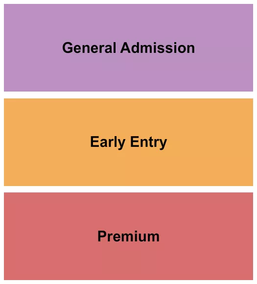 PREMIUM EARLY ENTRY GA Seating Map Seating Chart