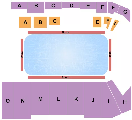 ICE SHOW Seating Map Seating Chart