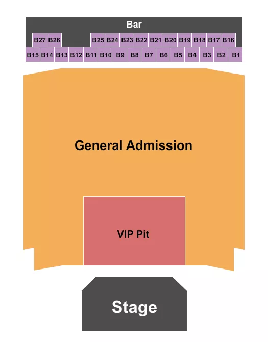 ENDSTAGE GA FLOOR PIT Seating Map Seating Chart