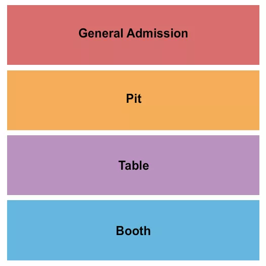 GA PIT TABLES BOOTH Seating Map Seating Chart