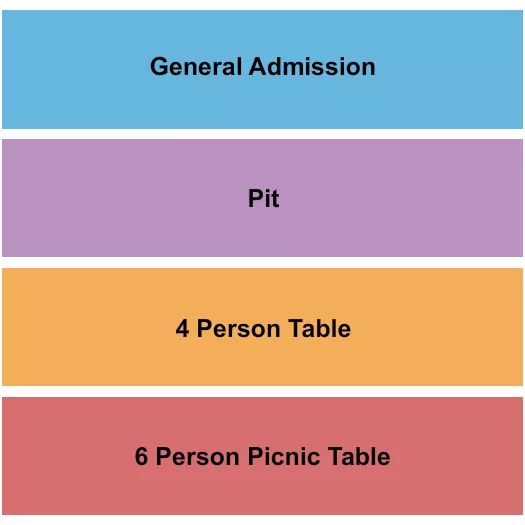 GA PIT TABLES Seating Map Seating Chart