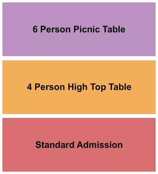 STANDARD TABLE Seating Map Seating Chart