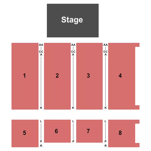 ENDSTAGE 2 Seating Map Seating Chart