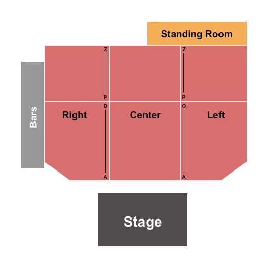 ENDSTAGE Seating Map Seating Chart