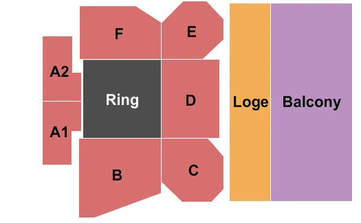 WWE NXT LIVE Seating Map Seating Chart