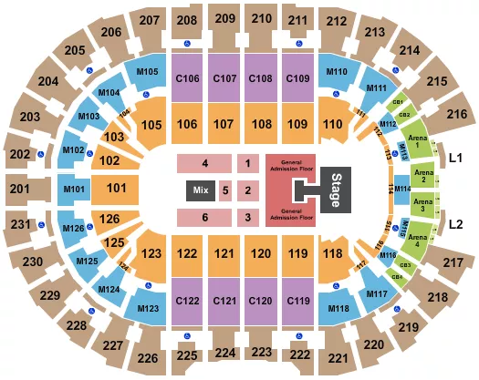 SLEEP TOKEN Seating Map Seating Chart