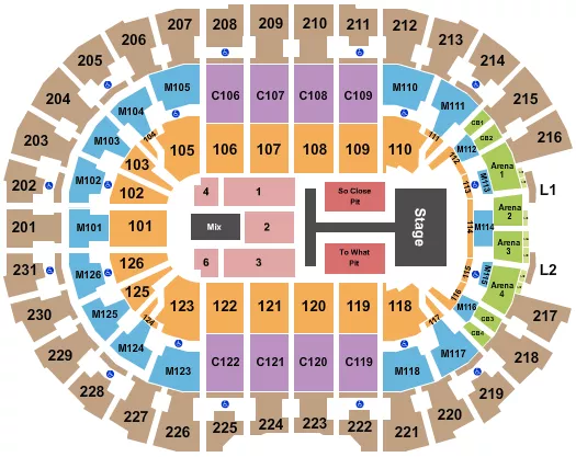 TATE MCRAE Seating Map Seating Chart