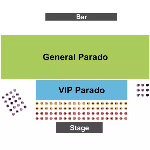 ENDSTAGE Seating Map Seating Chart