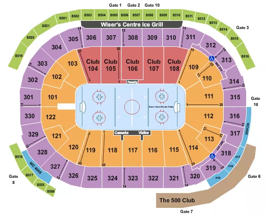 HOCKEY Seating Map Seating Chart