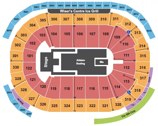 INVICTUS GAMES Seating Map Seating Chart