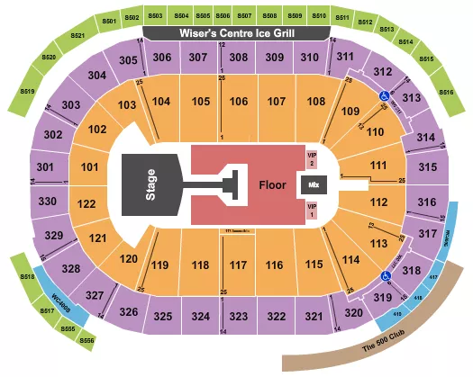 JONAS BROTHERS Seating Map Seating Chart