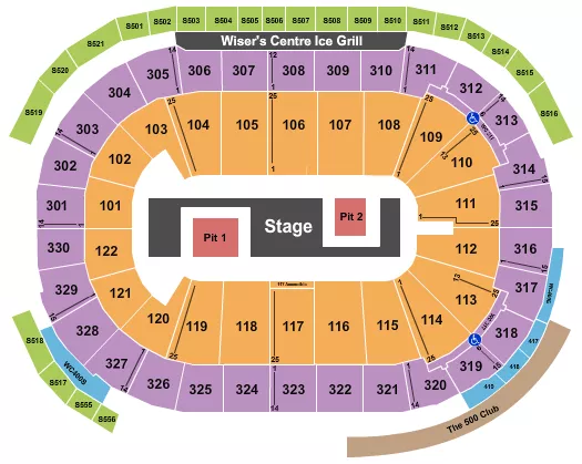 TWICE Seating Map Seating Chart