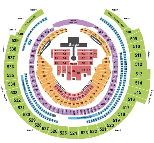 DILJIT DASONJH Seating Map Seating Chart