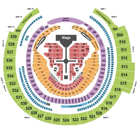 WEEKND Seating Map Seating Chart